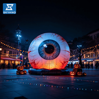 Modèle gonflable géant de globe oculaire, idéal pour les activités d'Halloween et la décoration d'événements