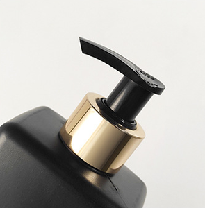 Sang Trọng 300Ml Có Thể Tái Chế Pet Vuông Chai Dầu Gội Đầu Màu Đen Trắng Rỗng Mỹ Phẩm Container Cho Kem Dưỡng Da Tóc Điều Hòa Blush Tóc Giả - Product Image 6