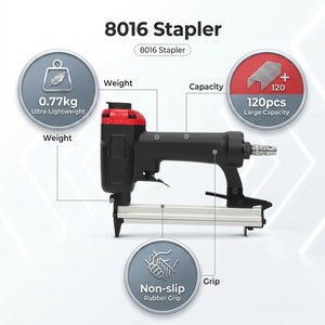 Grapadora Neumática <span class=keywords><strong>Industrial</strong></span> Toua de Calibre 21, Serie 80, Modelo 8016, con 1 Año de Garantía, Capacidad <span class=keywords><strong>para</strong></span> 120 Clavos - Product Image 2