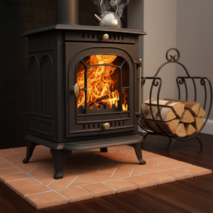 Poêle à <span class=keywords><strong>bois</strong></span> portable compact <span class=keywords><strong>pour</strong></span> la combustion et le chauffage, avec application de foyer autonome - Product Image 3