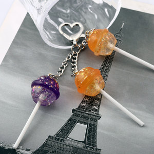 Porte-clés Y2K Sucette <span class=keywords><strong>Rose</strong></span> et Violette Mignonne pour <span class=keywords><strong>Sac</strong></span> à Main, Breloque <span class=keywords><strong>Sac</strong></span>, Pendentif Sucette - Product Image 5