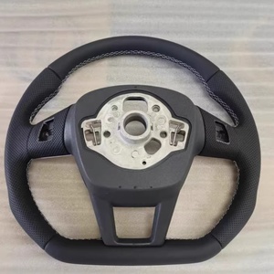 Vente chaude Volant En Cuir Perforé pour Audi A3 A4 A5 A6L A8 <span class=keywords><strong>C8</strong></span> Q5 Q7 Q8 TT B9 Volant En Fiber De Carbone - Product Image 4