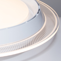 Ventilateur de plafond moderne sans pales avec lumière LED, télécommande, profil bas, montage encastré, moteur silencieux pour chambre, salon, hôtel