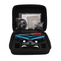 Loupes portables avec lumière LED 2,5X/3,5X, lunettes grossissantes en métal