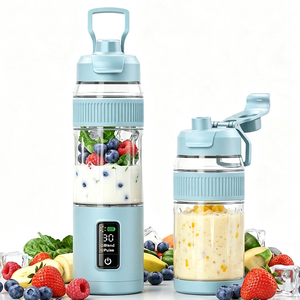 Personal Portable Mini Blender <b>Rechargeable</b> 6 Blades Ice Crushing Smoothie Maker Cordless Juicer Cup LED Display for Travel - Product Image 6