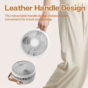 7.5-Inch Rechargeable USB Remote Control Oscillating Adjustable Height DC Brushless Motor Household <b>Outdoor</b> Car RV Fan Phone - Product Image 2