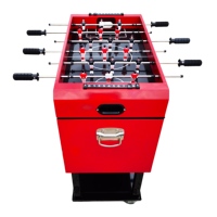 Glacière roulable grande capacité 49L/65L pour jeu de baby-foot, glacière métallique avec roues pour garder au frais, idéale pour les matchs de football