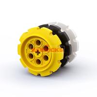 BEBRICKS Série de pièces de construction 57520 – Roue à chaîne technique, petites briques de jouets, MOC pour créer des voitures RC, pièces de blocs de construction