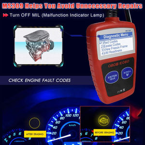 Pembaca kode otomatis MS309 pemindai OBD2 baru, dengan sertifikasi CE alat diagnostik multi-kompatibel untuk mesin mobil - Product Image 3