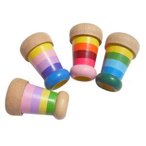 Hot Sales Magic Bee Eye Effect Wooden Multi-prism Observation Children Toys Kaleidoscope