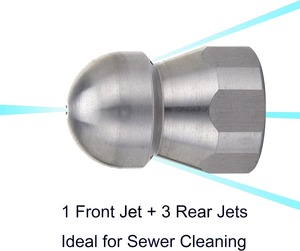 Buse de déboucheur haute pression 1/2 femelle 40L Torpedo -001 - Product Image 3