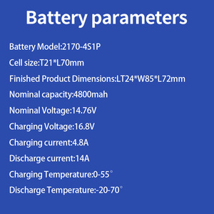 Batterie rechargeable Blusenergy 7.4V 5000mAh à semi-conducteurs, borne positive de remplacement pour imprimantes portables - Product Image 2