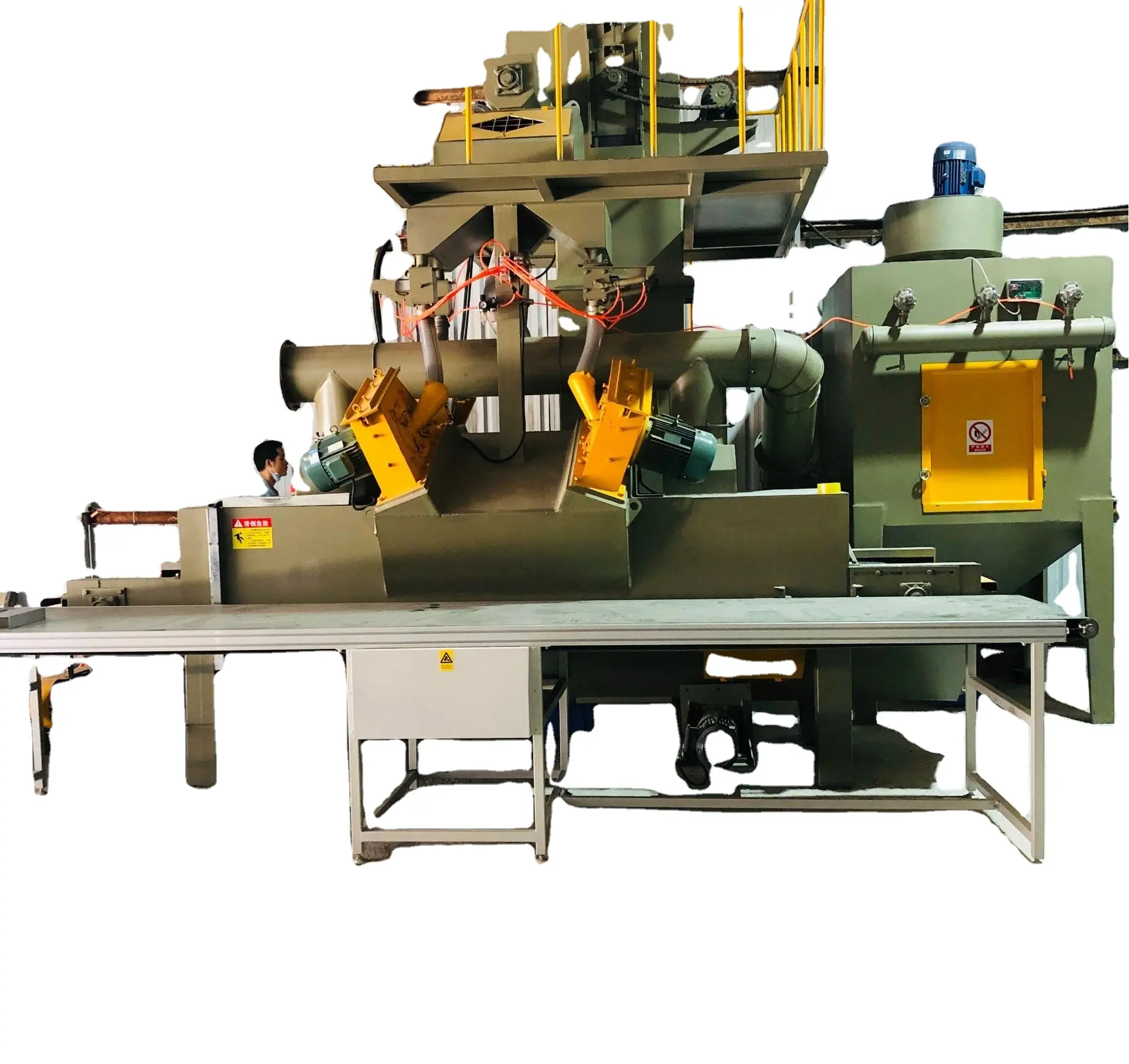Mesin peledakan tembakan perawatan permukaan untuk suku cadang cetak dan cap logam/cetak mesin