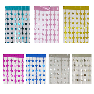 Cortina de flecos de aluminio con forma de estrella de cinco estrellas, cortina de alta calidad, decoración para baby shower, Diwali, cortinas <span class=keywords><strong>tornasol</strong></span> - Product Image 5