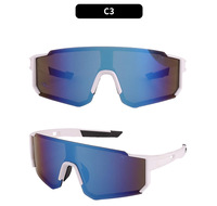 Lunettes de soleil sportives légères et élégantes en TR90, polarisées, anti-lumière bleue, monture intégrale, avec sangle réglable pour le cyclisme et la conduite, protection UV