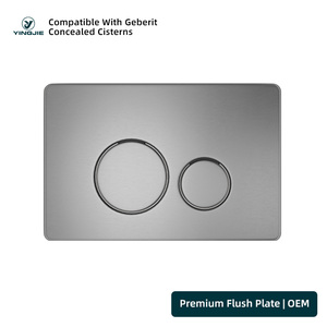 <span class=keywords><strong>Plaque</strong></span> de commande à bouton-poussoir double chasse en acier inoxydable 38 mm pour réservoir encastré <span class=keywords><strong>Geberit</strong></span> - Product Image 5