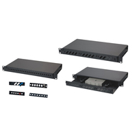 Harga faktor MT-1005 kualitas tinggi rak 19 inci seri ODF 1U 24 32 port Panel Patch jenis serat Adaptor