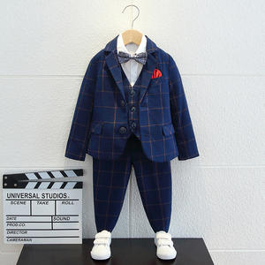 Costume de garçon pour enfants, blazer floral, <span class=keywords><strong>tenue</strong></span> de piano, performance, <span class=keywords><strong>mariage</strong></span>, anniversaire, costume élégant pour garçon, vêtements printemps automne, 2-14 ans - Product Image 3