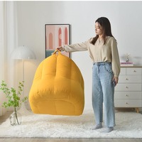 Diseño moderno Tatami individual Bean Bag silla linda chica pequeño sofá cama para sala de estar o balcón sofá perezoso plegable
