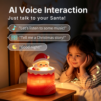 Alkışlayan Noel Işıkları LED Akıllı Üç Hızlı Sevimli Silikon Gece Lambası Odalar İçin Göz Koruyucu Uyku Atmosferi Alkışlayan Işık