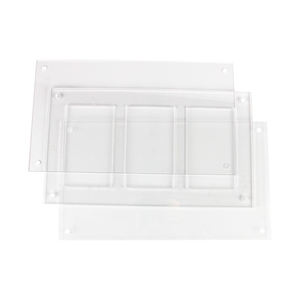 Cadre d'affichage pour cartes en acrylique transparent mat pré-assemblé à 3 emplacements pour TCG - Product Image 1