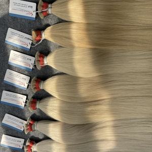 Cabello humano remy de alta calidad a precio de mayoreo, extensiones de cabello vietnamitas sin enredos, cabello ruso a granel - Product Image 4