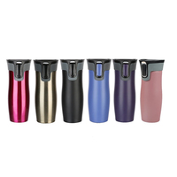 Termo de doble pared barato, termo de vacío, taza de café reutilizable, botella de agua aislada de acero inoxidable