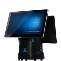 Terminal de point de vente tactile 15,6 pouces avec imprimante 58/80 mm, processeur Intel i5, système double Android/Windows, caisse enregistreuse pour le commerce de détail et l'industrie alimentaire