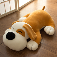 Coussin en peluche chiot pour dormir, jouet mignon, machine à ciseaux de grande taille, poupée pour machine à attraper pour enfants