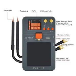 AMAOE <span class=keywords><strong>SPOTER</strong></span> Pro portátil integrado para reparar la celda de la batería hoja de níquel pluma de soldadura - Product Image 6