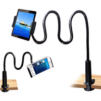 Support de téléphone portable réglable et flexible à long bras support de tablette pour lit à col de cygne support de téléphone flexible pour bureau paresseux