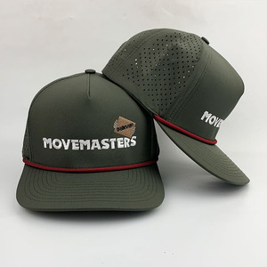 Mũ golf thời trang bán buôn chống thấm nước 5 tấm, logo thêu 3D, mũ lưỡi trai có lỗ thoáng khí, mũ bóng chày thể thao tùy chỉnh - Product Image 4