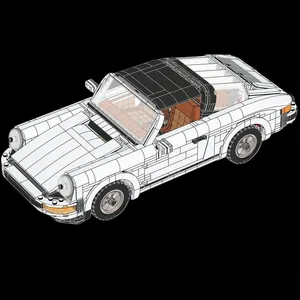 <strong>Vintage</strong> Collection Sports Car 10295 Construction Toy Building Blocks Set for Birthday Gifts Compatible <strong>Legoed</strong> Particles 1458 - Product Image 4