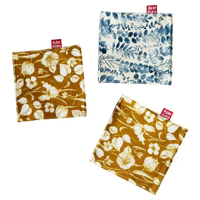 Nuovo stile nazionale doppio sottobicchieri cotone e lino giapponese tazza da tè sottobicchieri alla moda stuoie e pastiglie in tessuto