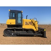 Bulldozer sur chenilles GTY12 120 CV, 2 rouleaux de support, 6 rouleaux de chenilles, pour sites miniers et carrières