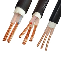 Câble d'alimentation industriel YUWAN YJV3*95+1*50 450V basse tension, conducteur en cuivre flexible 3*95+1*50, gaine PVC, classe C, ignifuge