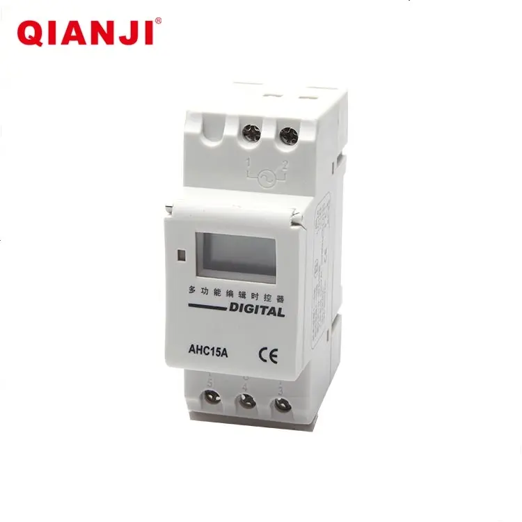 Interruptor de temporizador elétrico qianji, equipamento elétrico, aquecedor de água ahc15a, interruptor digital programável us 220v