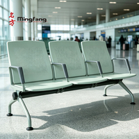 Chaise d'attente publique en mousse PU facile à nettoyer, modulaire 1 à 5 places, idéale pour aéroports, hôpitaux, banques et halls publics - Offre Spéciale