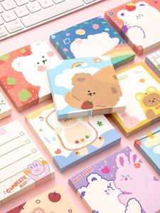 Mignonnes notes autocollantes personnalisées Kawaii, bloc-notes adhésif, papeterie scolaire et de bureau, fabriquées en papier de qualité - Product Image 5