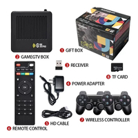 G11 Pro Game Box Console de jeu vidéo double joueurs 20000 + jeux rétro intégrés Manette de jeu sans fil Wifi 4K HD TV BOX Bâton de jeu