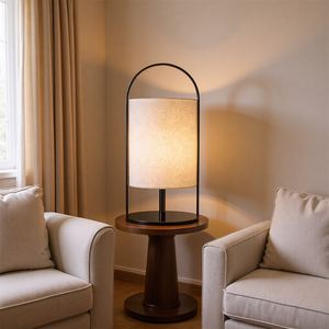 <span class=keywords><strong>Lampe</strong></span> <span class=keywords><strong>de</strong></span> table en tissu, <span class=keywords><strong>chevet</strong></span> <span class=keywords><strong>de</strong></span> chambre à coucher, lumière d'ambiance populaire sur Instagram pour adolescentes, housse en lin LED décorative <span class=keywords><strong>de</strong></span> nuit - Product Image 2