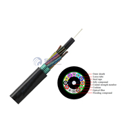 Cable de fibra óptica para exteriores ADSS ASU GYTC8S Cable de fibra óptica aéreo autónomo 48 Core SM