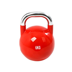 Bán buôn Hồng gang kettlebell cả cạnh tranh phòng tập thể dục thép không gỉ Squat nâng kettlebell - Product Image 3