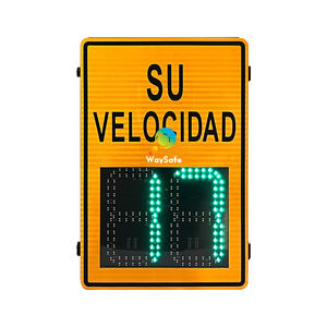 Panneau <span class=keywords><strong>radar</strong></span> <span class=keywords><strong>de</strong></span> vitesse variable solaire Doppler à haute luminosité et clignotement excessif pour la mesure <span class=keywords><strong>de</strong></span> vitesse en temps réel dans les zones scolaires et minières - Product Image 2