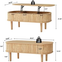 Table basse en pierre à levage et pliage, style minimaliste, pour salon, modèle transfrontalier très vendu