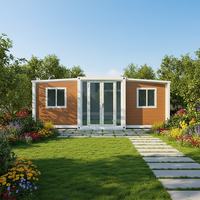 Maison préfabriquée modulaire extensible en conteneur, maison en conteneur extensible en acier haute résistance