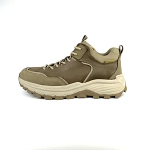 Xinzirain Custom Outdoor Non-Slip Breathable Thick Bottom Desert Suede Casual Shoes Waterproof Man Mountain Hiking Boots