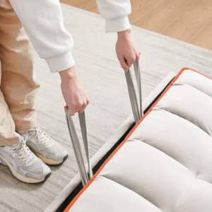 Canapé-lit coulissant en velours moderne DB 1 convertible polyvalent avec dossier réglable et port USB disponible en 3 longueurs - Product Image 4