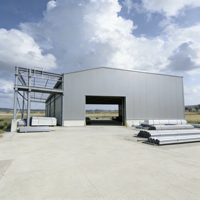 Structure en acier robuste pour entrepôt d'usine et atelier